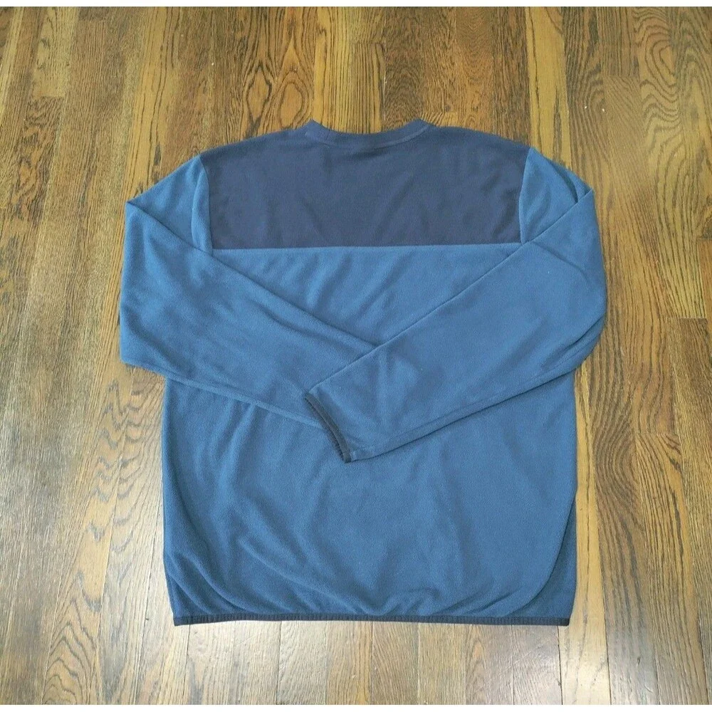The North Face Fleece Pullover Men's Large Navy and Blue Warm Comfy Casual